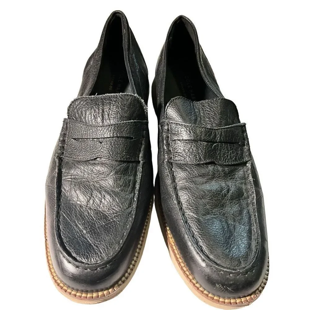 Cole Haan Grand OS Leather Loafer Slip On Shoes
